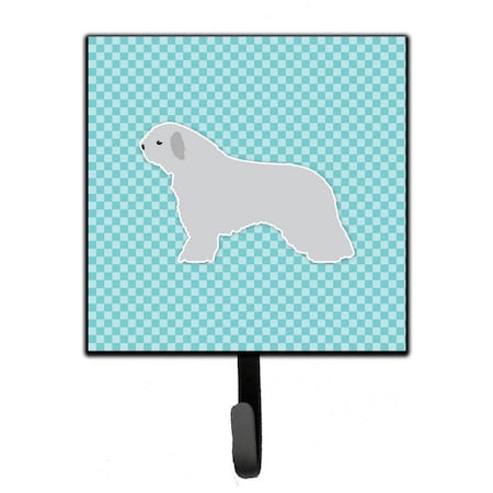 Carolines Treasures Spanish Water Dog Checkerboard Blue Leash or Key Holder BB3715SH4